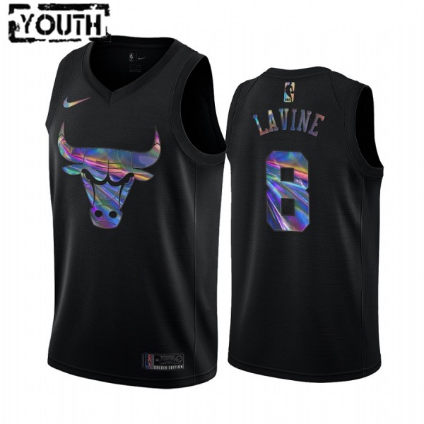NBA Chicago Bulls Trikot Zach LaVine 8 Iridescent HWC Collection Swingman - Kinder